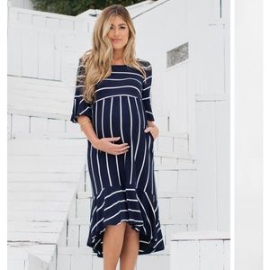 Pinkblush maternity midi dress